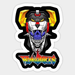 SkulliTron with RynoArts logo Sticker